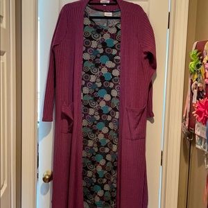 Short sleeve swing dress & matching sweater